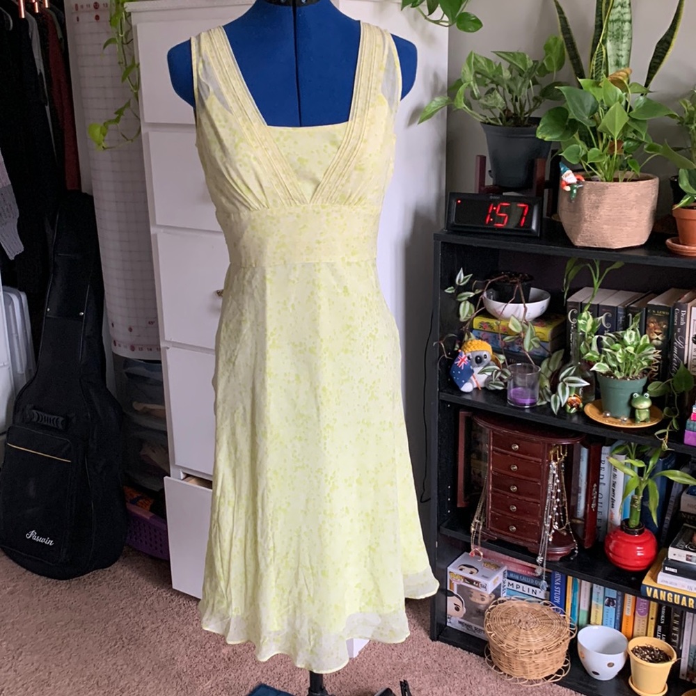 Ann Taylor yellow floral dress